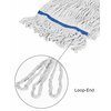 Alpine Industries 1in Head and Tail Bands Loop End 32oz Cotton Mop Head, Blue ALP301-03-1B